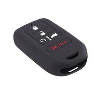 pour Civic pour CRV pour Accord pour Pilot 2015 2016 2017-2020 Porte-Clés Coque Protecteur 1 PC Noir 5 Boutons Silicone Clé Voiture Housse Étui Clés