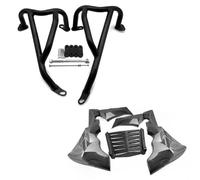 pour CL300 CL500 2017-2024 : Spoiler Carénage Avant Protection Soubassement Barres Cadre Motos Protection Barre Crash(Carbon-Black CL300)