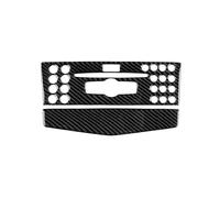 Pour Classe C W204 2007-2010 Décoration Intérieure Voiture Fiber Carbone Console Centrale Panneau CD Autocollant Revêtement D'habillage Interior Garniture Cadre(Type 1)