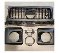 Pour Pour Wagon W464 2019-2025 Calandre Pare-chocs Avant | Grille Pare-choc Avant Kit Carrosserie Calandre Capot Central Noir Et Argent Style Voiture(Primer Frame-Black)