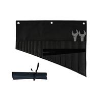 Pour clé à molette résistante - Organiseur enroulable avec sangles élastiques | Porte-outils pour voiture, camion, VTT, voyage, travail, mécanicien, électricien, rangement dans le garage, projets DIY