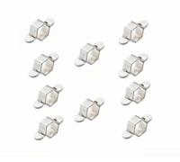 Pour clé amovible de 10,2 cm conçue pour la réparation de robinet de tuyau tressé, équipée d'une tête de douille amovible et fabriquée à partir de matériaux ABS et en acier inoxydable (10 pièces)