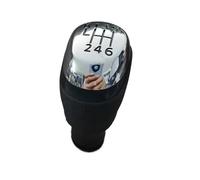 Pour Clio 4 Pour IV Tête Bâton Manuelle Manette Vitesse Poignée Changement Intérieur Voiture Remplacer Pommeau Levier 5/6 Vitesses Pommeau Vitesse(Chrome 6 Speed)