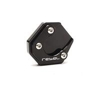 Pour CMX300 CMX500 Rebelle 2017-2021 Motos Béquille Pied Béquille Latérale Agrandisseur Plaque Rallonge CNC Plaque De Support(Noir)