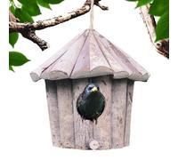 Pour colibris - Avec toit et abri en bois pour nidifier | Petites maisons pour colibris d'extérieur, pour petits oiseaux, extérieur, jardin, hiver, cadeau pour femme