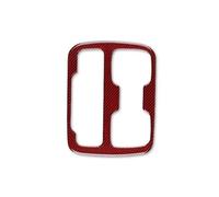 Pour Colorado 2015-2020 Autocollant Tasse Changement Vitesse | Autocollant Support Deverre D'eau Centre Changement Vitesse Fiber Carbone Souple(Carbon Fiber Red,ModèleA)