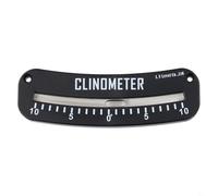 Pour compteur de pente de danger d'avalanche et inclinomètre avec localisateur de hauteur et de talon, outil de mesure compact en matériau ABS pour des lectures précises (10-0-10 (large))