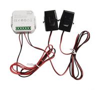 Pour compteur d'énergie intelligent TUYA avec transformateur de courant, compteur bidirectionnel Wi-Fi pour PV solaire, 100-240 V 80 A, contrôle par application de surveillance en temps réel