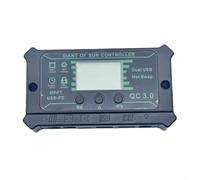 Pour contrôleur de charge solaire avec double port MPPT et écran LCD offrant des fonctions de déconnexion et de recharge de charge pour protéger la durée de vie de la batterie, compatible avec Acid et