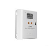 Pour contrôleur de charge solaire MPPT, 10 A 20 A avec reconnaissance automatique de la tension CC, panneau de commande entièrement intelligent, double ports de charge USB (10 A)