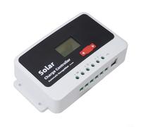 Pour contrôleur de charge solaire PWM 10 A 60 A compatible avec les systèmes 12 V/24 V, interface conviviale et mécanismes de protection avancés (20 A)