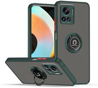 Pour Coque Motorola Edge 30 Ultra Silicone Motorola Edge 30 Ultra Protection Transparente Mat Case Antichoc Support De Voiture Magnétique Etui Vert Foncé