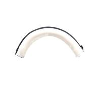 pour Corsair Virtuoso RGB Casque sans Fil Bandeau Coussin Pare-Chocs Housse Remplacement Fermeture Éclair (Blanc)