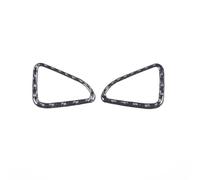 Pour Corvette C8 2020-2023 En Fibre De Carbone Souple, Haut-parleur De Porte De Voiture, Cadre De Klaxon, Autocollants, Accessoires D'intérieur Automobile Voiture Interieur Panneau(Noir)