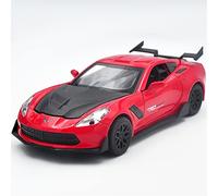 pour Corvette Z06 Moulage sous Pression en Métal Jouet Modèle De Voiture Simulation Son Et Lumière 1 32