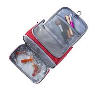Pour cosmétiques : portable à suspendre, stockage, longue durée, design à double compartiment, produit de qualité, organisateur pratique pour lotion de rouge à lèvres, v, Lie de vin, Voir la