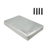 pour couverture Lucarne pour camping-car Réfléchissante Argentée | Matériau réfléchissant avancé, isolation thermique pour efficace, réduit chaleur été, garde froid nuit, 14x14 pouces