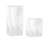pour couverture Rack à Pains 10 Niveaux Protection pour poussière | PVC transparent , 3 zips pratiques, visibilité totale, protection transport, lot de 2 housses