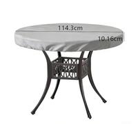 pour couverture Table Patio Ronde Installation pour facile (114.3*10.16cm) | Traitement anti-UV avancé, résiste au pour soleil, empêche décoloration, pour idéal jardin terrasse, longue durée de vie