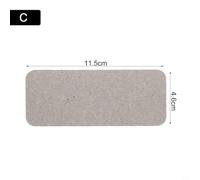 pour couverture Waveguide Mica 11,5x4,6cm pour Réparation Four | Matériau mica pur, résistance thermique élevée, isolation électrique parfaite, taille 12,6x4,6cm, durée de vie prolongée(C)