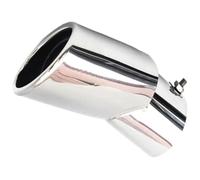 Pour CR-V CRV 2017-2021 Auto Acier Inoxydable Chrome Bleu Pièces Queue Gorge Voiture Échappement Arrière Tuyau Pointe Silencieux Garniture Turbo Sifflet Tuyau D'Échappement(Argent)