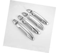 pour CR-V CRV 2017-2021 : enjoliveurs de poignées de Porte chromés en Fibre de Carbone,Accessoires Auto (argenté,capteur 0).