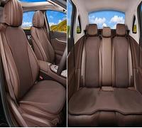 pour CR-V pour Civic pour Accord pour Pilote pour HR-V pour Passeport pour Freed Car Seat Cover Set Respirant Protector Mat Ensembles Housses Siège Voiture(Five Seat Brown)