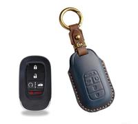 pour Crazy Horse Leather Key Case for pour honda 2022-2025 pour(Blue)