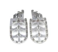 Pour CRF150R 2007-2022 Pour CRF250R 2004-2022 Pour CRF250X 2004-2017 Accessoires Remplacement Universels Pour Repose-pieds Moto Cale Pied Moto(Silver)