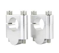 pour CRF70F 2004-2016 pour CRF80F 1973-2013 CRF 70 80 F 70F 80F Moto 22mm 7/8" Fat Bar Guidon Montage Riser Rehausse Pontet Guidon Moto CNC(Silver Riser 30mm)