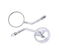 pour Cross pour Bones 2008-2009 pour Dyna 1984-2020 pour Electra pour Glide pour Fatboy 1990-2020 Rétroviseur De Moto M8 Rétroviseurs Moto(Silver)