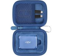 Pour Crucial X10/X10 Pro/X9/X9 Pro 1To/2To/4To Ssd Portable, Housse De Protection Pour Clé Usb Crucial, Organisateur De Disques Ssd Externes, Bleu (Housse Uniquement)[Z4102]