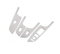 Pour CRV Pour CR-V 2012-2016 Garniture Panneau Commande Lève-vitre Porte Intérieure En Acier Inoxydable 4 Pièces Intérieur Accessoires Auto(Glass Lift)