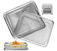 Pour Cuisinart TOA - 28 Grille - Pain Air Poêle à Frire Changement de Plateau de Poêle à Frire à Air Pour Four à Convection, 10,7 * 9,8 Pouces Antiadhésif Mesh Air Poêle Panier en Acier Inoxydable