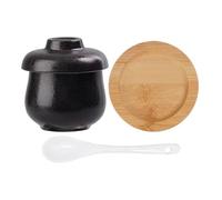 pour cuisson à la vapeur en céramique - petite soupe à pâte en céramique étanche de 250 ml, pour crème anglaise pour œufs de cuisine domestique avec couvercle, bec verseur, m