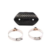 Pour Cygnus Pour Dragstar 650 Couvercle Tuyau D'échappement Moto Protecteur Tuyau Silencieux Bouclier Thermique Garde Anti-brûlure(Carbon Fiber)