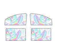 pour Dacia Dokker/Duster/Duster Van/Jogger Extreme/Lodgy 2000-2022 2023 2024 Pare-Soleil Voiture Magnétique, Rideau de Fenêtre Latérale Laser Cristal de Glace, Protection Solaire,4pcs