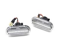 pour Dacia pour Duster pour Dokker pour Lodgy Clignotant LED Clignotant Feu Position Latéral Clignotant Lumières Clignotant Voiture Latéral Clignotant Lampe Feu Clignotants Auto(Dynamic Crystal)