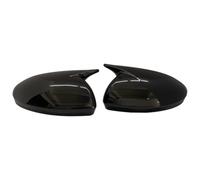 Pour Dacia Pour Sandero III 2021-2024 Klaxon Couvercle Rétroviseur Latéral Capuchon Aile Accessoires Vue Arrière Porte Extérieure Auto Tür Außenspiegelkappe(Glossy Black)