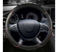 Pour Dacia Pour Sandero Pour Stepway Pour Crossover PU Cuir Couverture De Volant De Voiture Accessoires Auto(COFFEE)