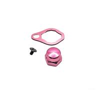 Pour Daiwa pour Abu Garcia - Pièces de moulinet en alliage d'aluminium - Poignée à bascule - Plaque de pression - Kit de verrouillage pour main gauche (rose)