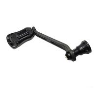 Pour Daiwa pour Fuego Moulinet à visser 70 mm en fibre de carbone Poignée unique, chaque bouton est équipé de deux roulements, y compris 1 poignée à bascule unique. (Noir)