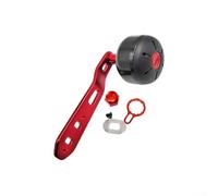 Pour Daiwa Tatula et pour Abu Baitcasting Moulinet en fibre de carbone Poignée d'alimentation avec bras oscillant étendu de 110 mm Couleur noire pour mise à niveau du matériel de pêche (main droite