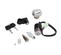 Pour Dax Pour Skyteam 50cc 90cc 125cc ST50 ST125 Kit De Contacteur D'allumage Cache-réservoir D'essence Et Antivol De Casque 2 Clés Serrure Commutateur Clé Contact