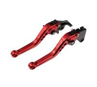 Pour Daytona 660 Pour Daytona660 Pour Daytona-660 2024-moto Leviers Embrayage Frein Courts Ensemble De Poignées Réglables Kit Levier Embrayage Levier Frein Moto(A-Red)