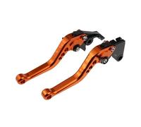 pour Daytona 660 pour Daytona660 pour Daytona-660 2024-moto Leviers Embrayage Frein Courts Ensemble De Poignées Réglables Kit Levier Embrayage Levier Frein Moto(A-Orange)