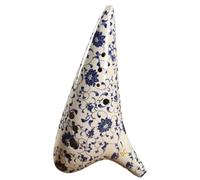 Pour Débutants ocarina Ocarina Bleu Et Blanc Instrument À 12 Trous Sept Pièces Accord Ton Moyen Accord C Ton Aigu SCSFSG(12 hole AG tuning)
