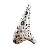 Pour Débutants ocarina Ocarina Bleu Et Blanc Instrument À 12 Trous Sept Pièces Accord Ton Moyen Accord C Ton Aigu SCSFSG(12 hole BC tuning)