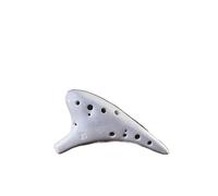 Pour Débutants ocarina Ocarina Multicolore En Céramique À 12 Trous Alto C Avec Cordon Et Sac À Musique(Spotted blue)
