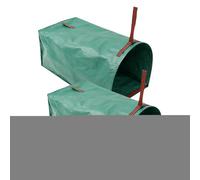 Pour déchets de jardin - Conteneur résistant et imperméable - 2 pièces, 270 L, nettoyage des débris, pour jardin, extérieur, camping, barbecue, parc de cuisine